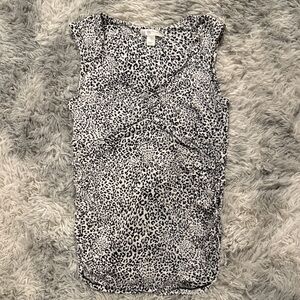 Motherhood Monochrome Leopard Print Tank Top